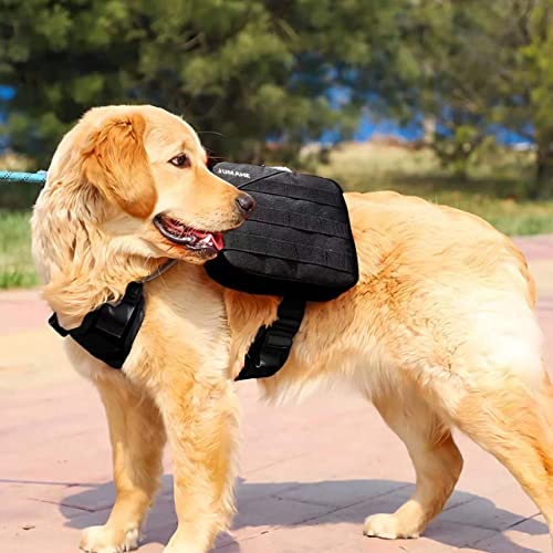 BYGD Dog Saddle Backpack Lightweight Detachable Hiking Waterproof for Large Dogs T13845