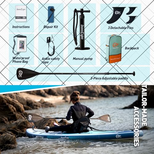 InnoExpo Inflatable Stand Up Paddle Board with Premium Accessories C20354