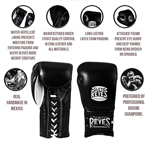 CLETO REYES Traditional Lace-Up Boxing Gloves for Training and Sparring S1445