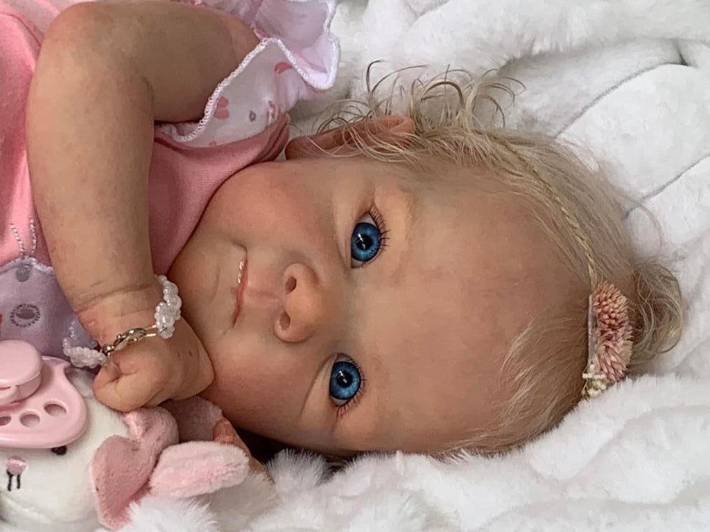 Anano Reborn Baby Doll Bettie 18 Inch Soft Silicone Full Body Girl P286
