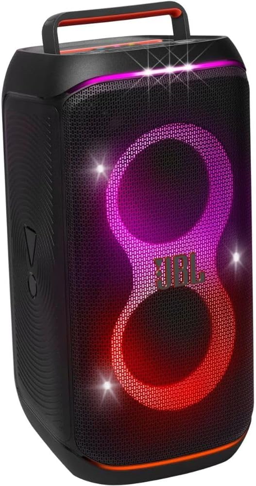 JBL PartyBox Club 120 Portable Speaker with Foldable Handle and Wired Vocal Mic, Black O433748