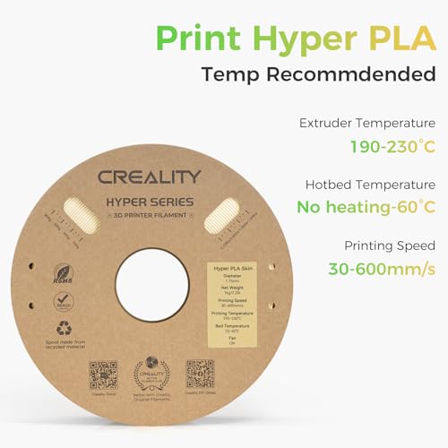 Creality PLA Plus Filament 1.75mm Rainbow Multicolor 1KG Spool O376011