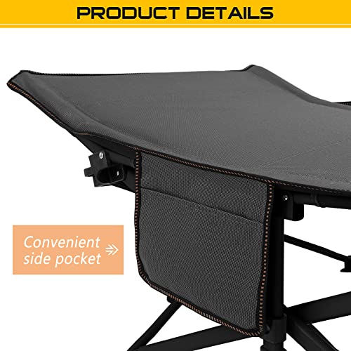 DoCred Folding Camping Cot with Mattress, 2 Pack, Heavy Duty for Adults, Portable with Carry Bag C814529