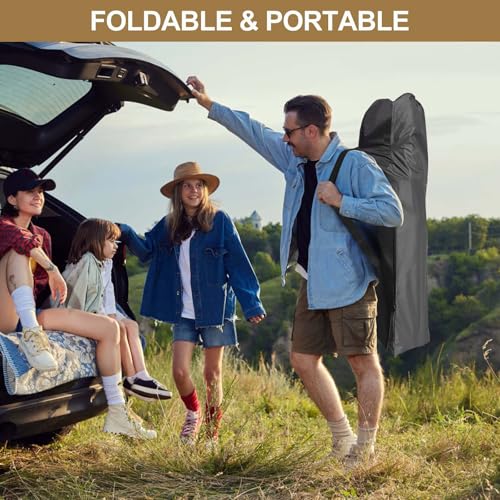 DoCred Folding Camping Cot with Mattress, 2 Pack, Heavy Duty for Adults, Portable with Carry Bag C814529