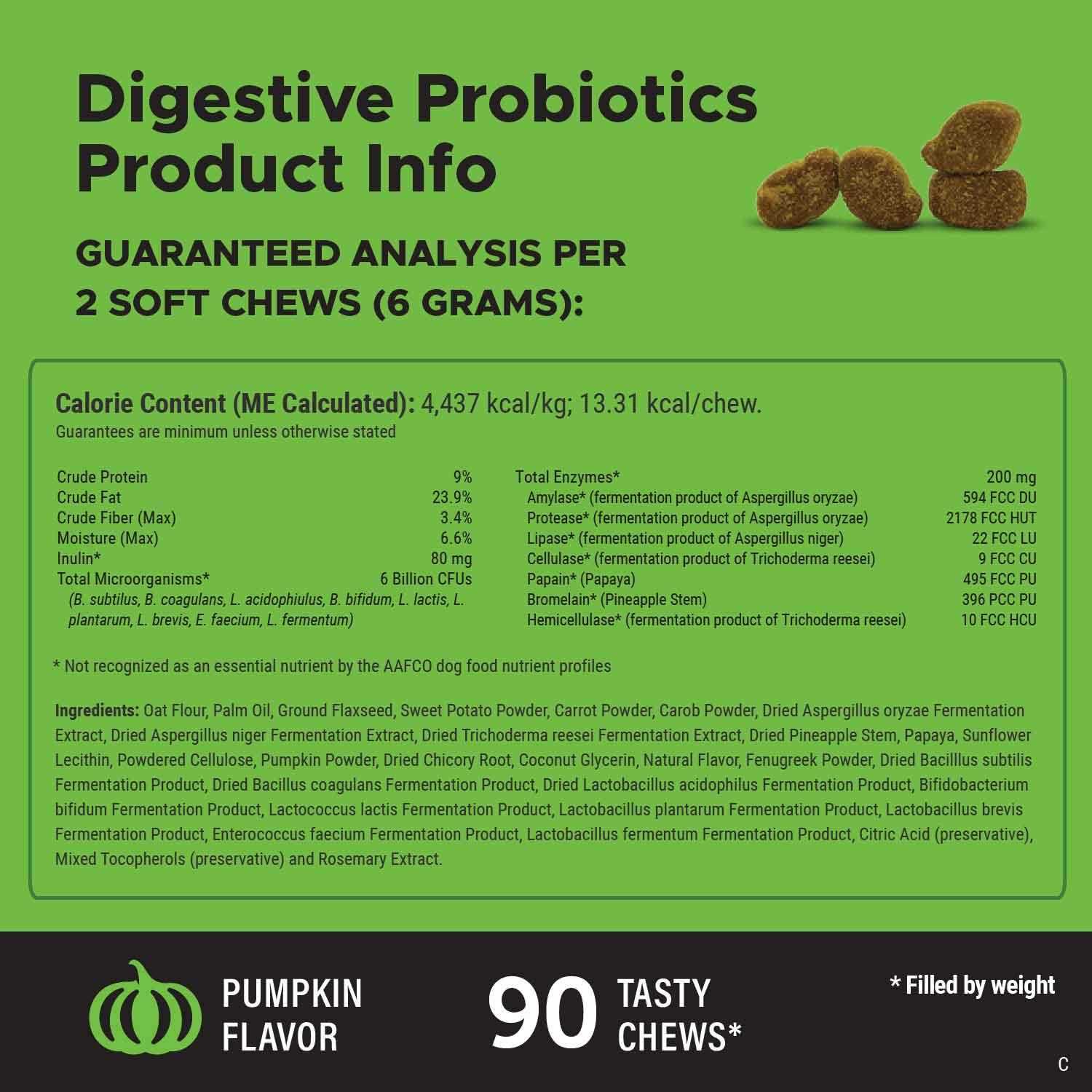 Pet Honesty Digestive Probiotics Soft Chews O37577