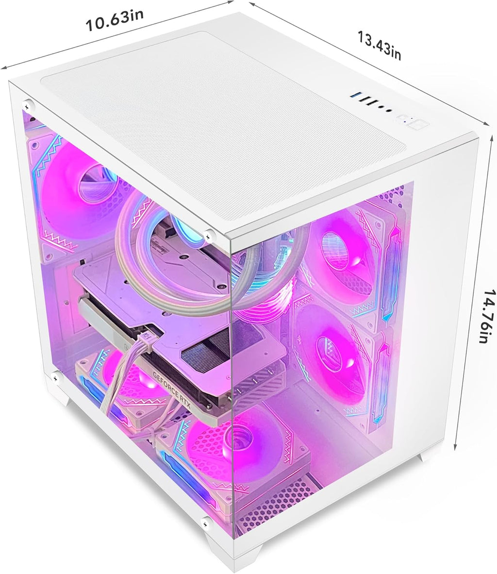 Gaming PC AMD Ryzen 5 5600X RTX 4060 16GB RAM 1TB SSD Windows 11 Pro White U552378