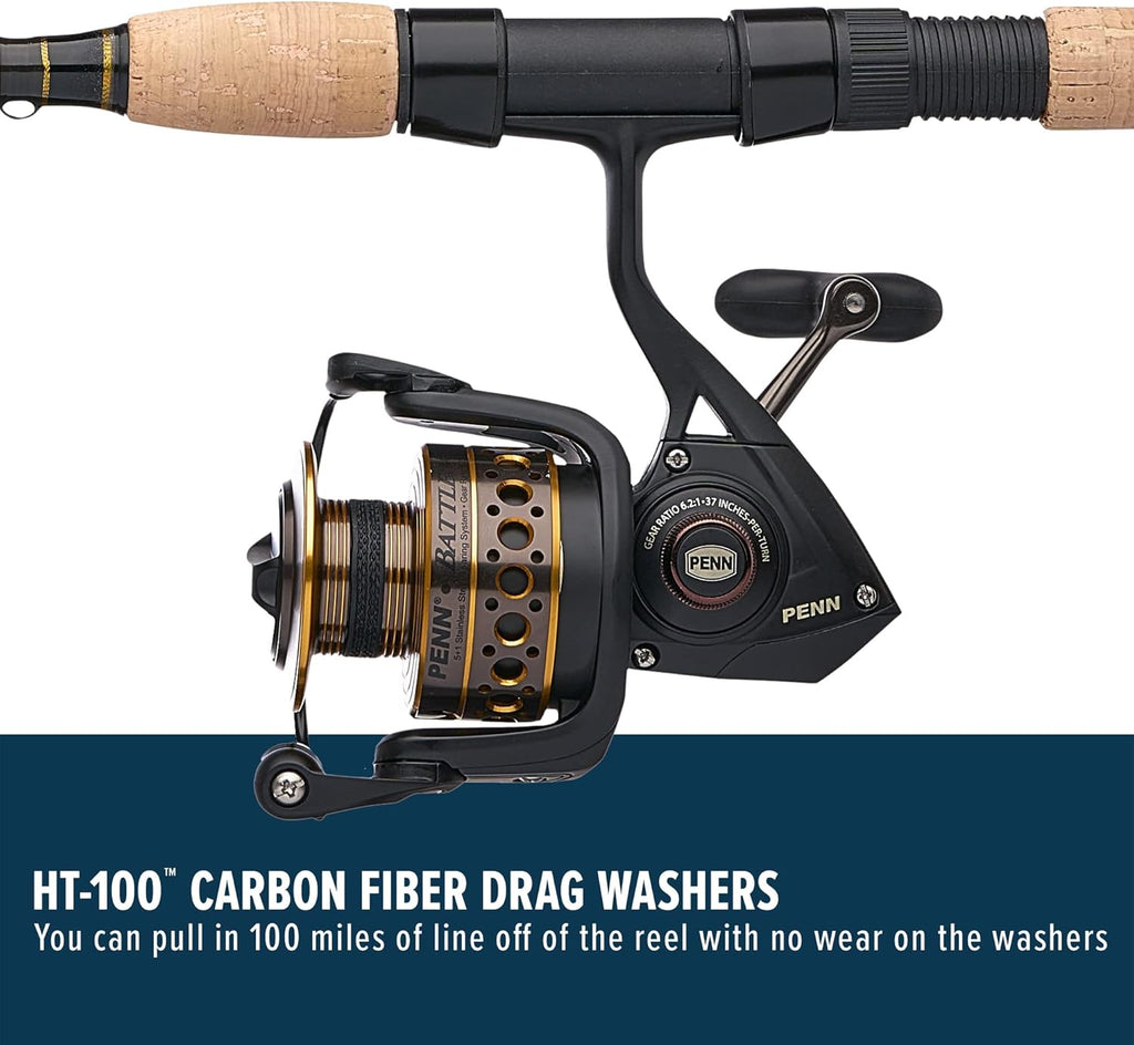 Penn Battle Spinning Reel and Fishing Rod Combo O70263