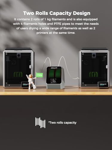 Creality 2kg Black & White PLA 1.75mm Filament Bundle for 3D Printing L6778