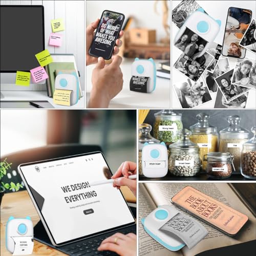 Mini Portable Pocket Thermal Printer with Bluetooth, Pink T700