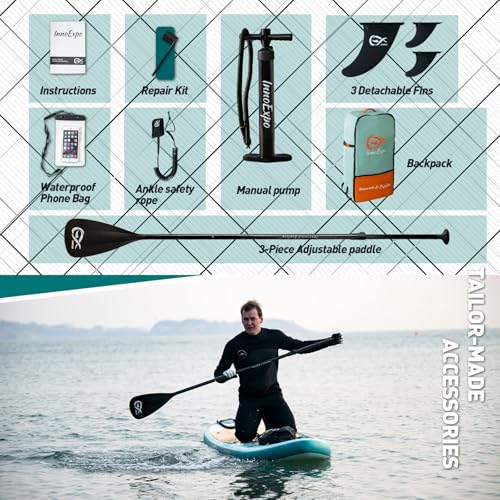 InnoExpo Inflatable Stand Up Paddle Board with Premium Accessories C20354