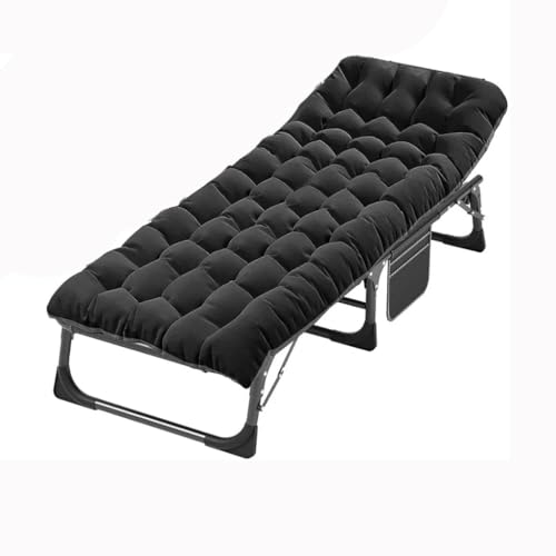 Folding Camping Cots for Adults Heavy Duty Adjustable Cot with Mat Sleeping Bed for Camp Office Use Outdoor Cot