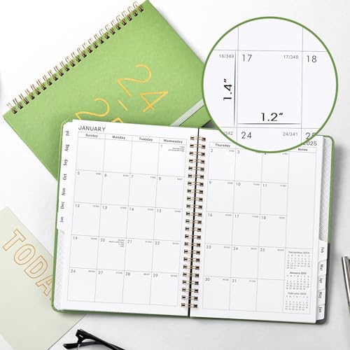 Weekly Monthly Planner 2024-2025, Twin-Wire Binding, 6.4" x 8.5" Y32173