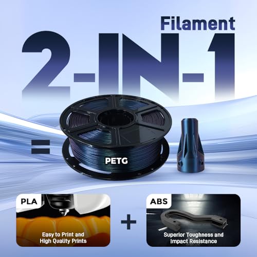 FLASHFORGE Silk PLA 3D Printer Filament 1.75mm 1KG, Multicolored Gradient V83097