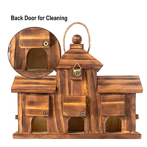 5 Hole Hanging Birdhouse for Outside Garden S2695