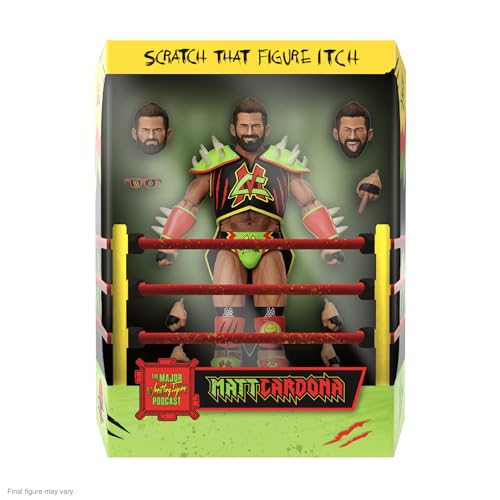 Super7 ULTIMATES! Major Wrestling Figure Podcast Matt Cardona Prehistoric 7" Action Figure D99423
