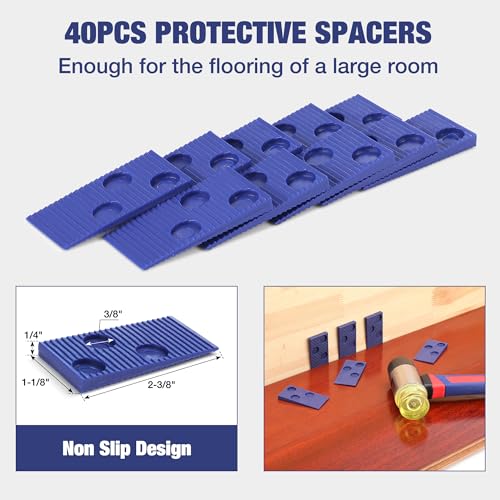 WORKPRO Laminate Flooring Installation Kit with Mallet, Pull Bar, Tapping Block and Spacers F82262