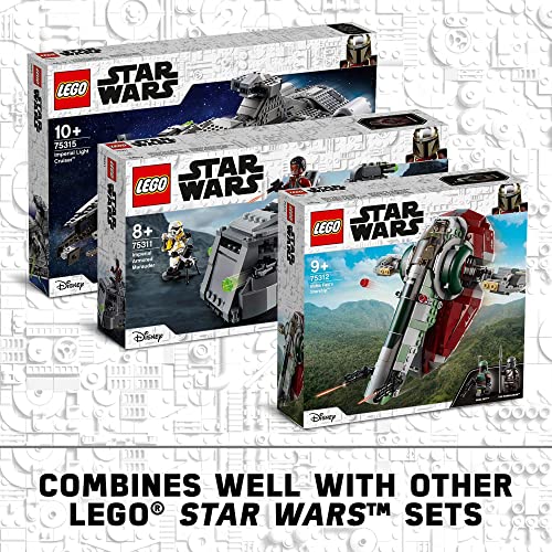 LEGO Star Wars Boba Fett Starship 75312 Building Toy with 2 Minifigures G333907