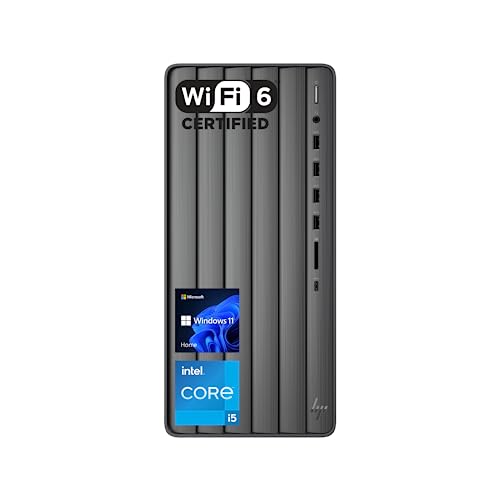 HP Newest Envy i5 Tower Desktop, Intel i5-13400 Processor(Beat Intel i7-1255U), 32GB RAM, 1TB SSD, Wi-Fi 6, HDMI, RJ-45, SD Card Reader, Windows 11 Home, Wired Keyboard & Mouse