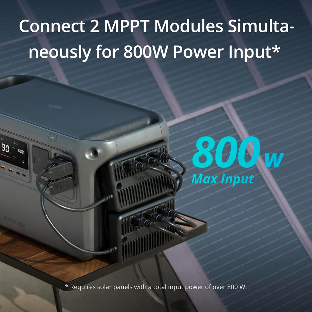 DJI Power 1000 Portable Power Station with 100W Solar Panel E75976