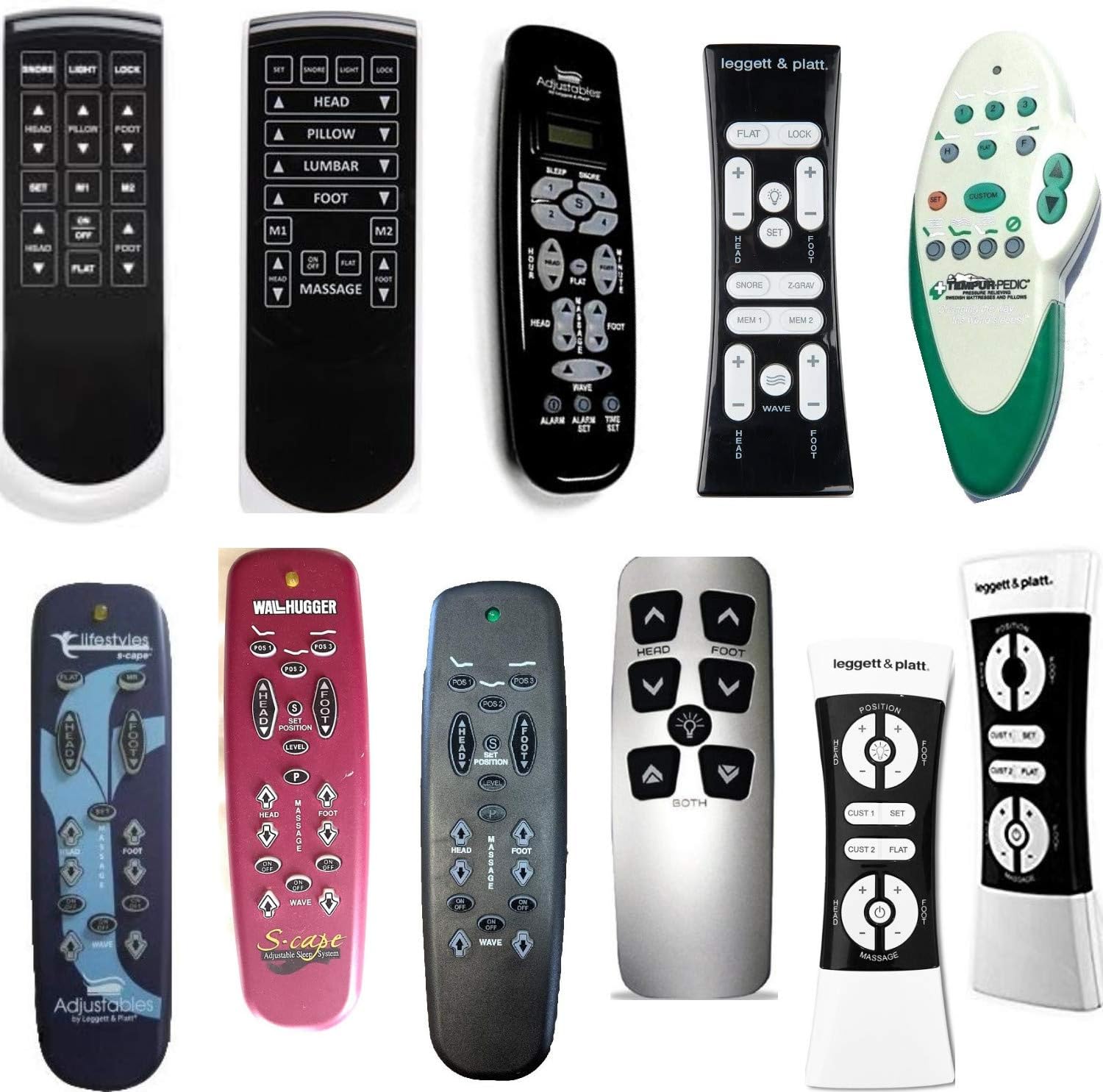 Leggett & Platt E95 Adjustable Bed Replacement Remote D16260