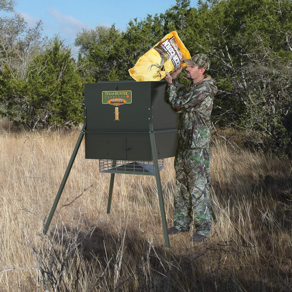 Texas Hunter Stand and Fill Wildlife Deer Feeder 650 lb. G5884