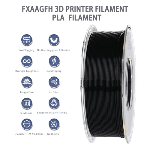 Rainbow 3D PLA Printer Filament 1.75mm Matte, 1kg P386477