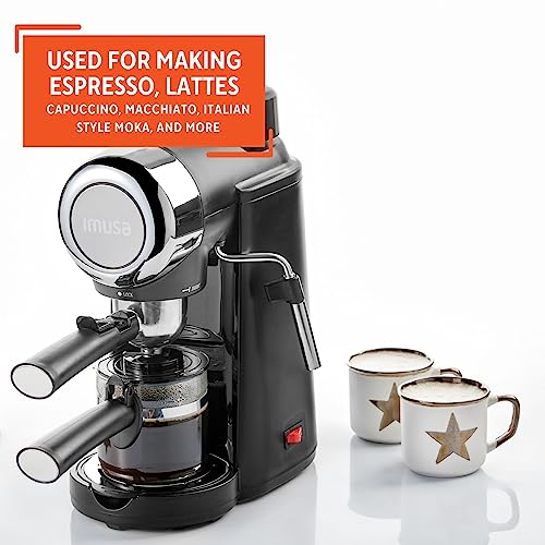 Imusa 4 Cup Epic Electric Espresso Maker, Red U436478