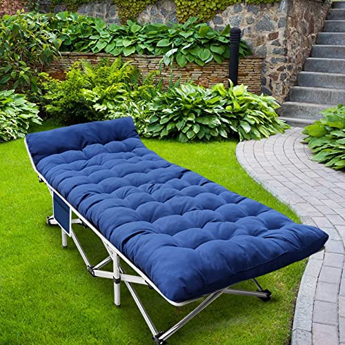 XXL Camping Cot for Adults with Mattress Heavy Duty Folding Bed with Carry Bag H5280