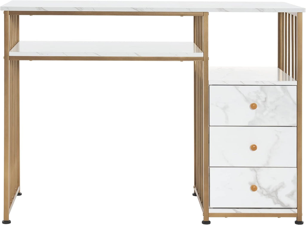BarberPub Manicure Table with Storage Drawers S97484