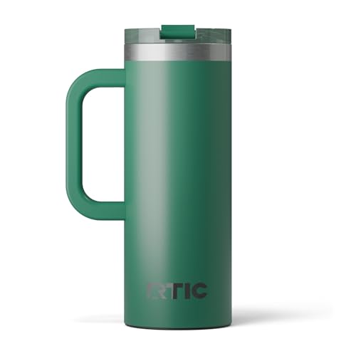RTIC 20oz Road Trip Travel Mug with Lid and Handle, Insulated Stainless Steel P393441