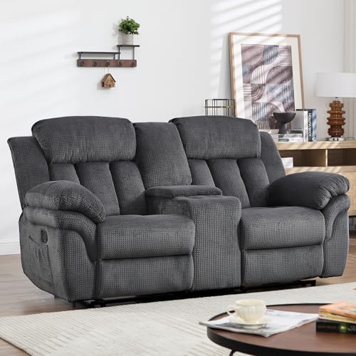 CANMOV 46" Wide Power Lift Recliner Chair for Elderly, with Massage and Heat, Light Brown K346927