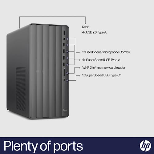 HP Envy Tower Desktop, Intel i5-13400, 32GB RAM, 1TB SSD, Windows 11 Home J25508