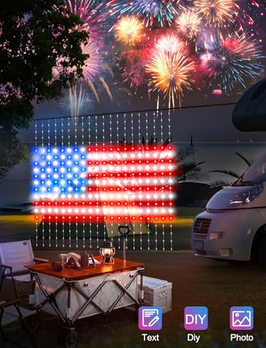 Smart Curtain Lights RGB 5050 144LED USB Powered for Party Patio Garden Decor W462662