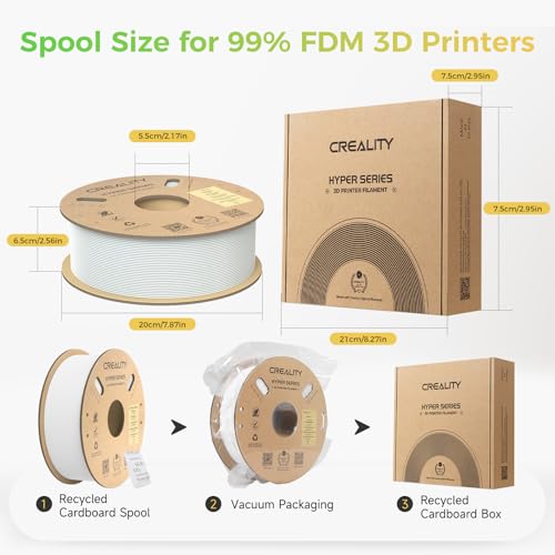 Creality PLA Plus Filament 1.75mm Rainbow Multicolor 1KG Spool O376011