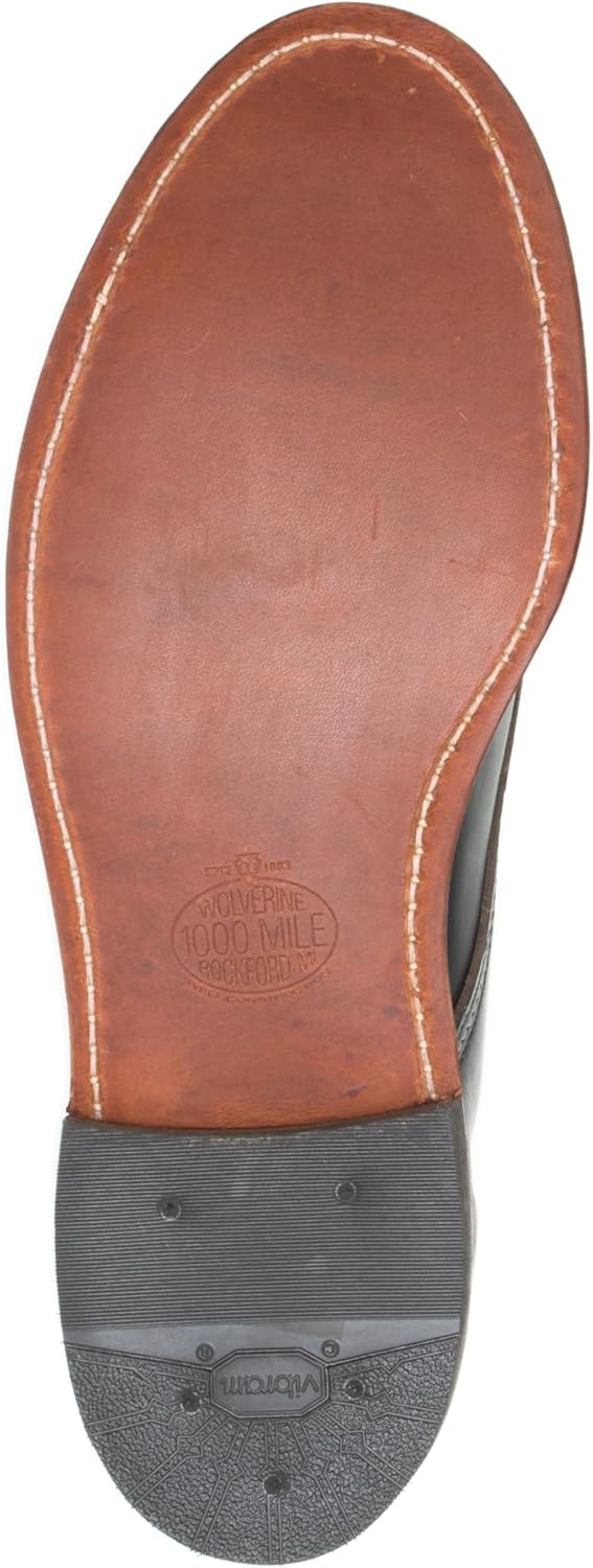 Wolverine Men's 1000 Mile Boot, Black Leather, 9.5 D US Q42858