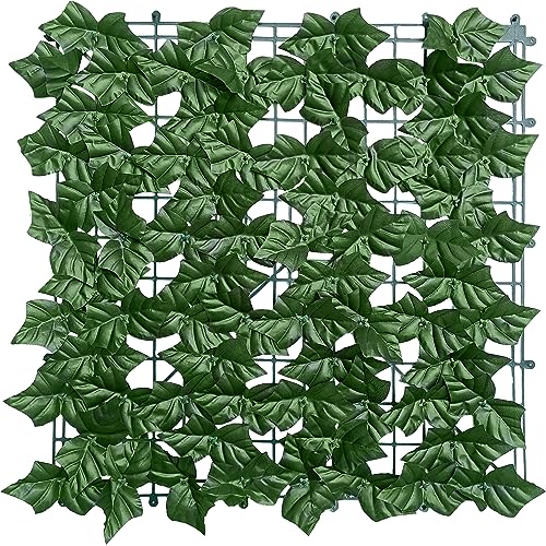 Artificial Ivy Privacy Fence Wall Screen 40x120 in UV-Anti Faux Greenery Backdrop U1001