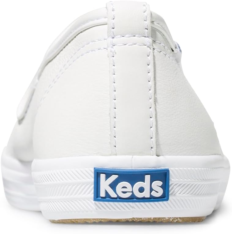 Keds Women's Champion Slip on Sneaker White Leather D4619