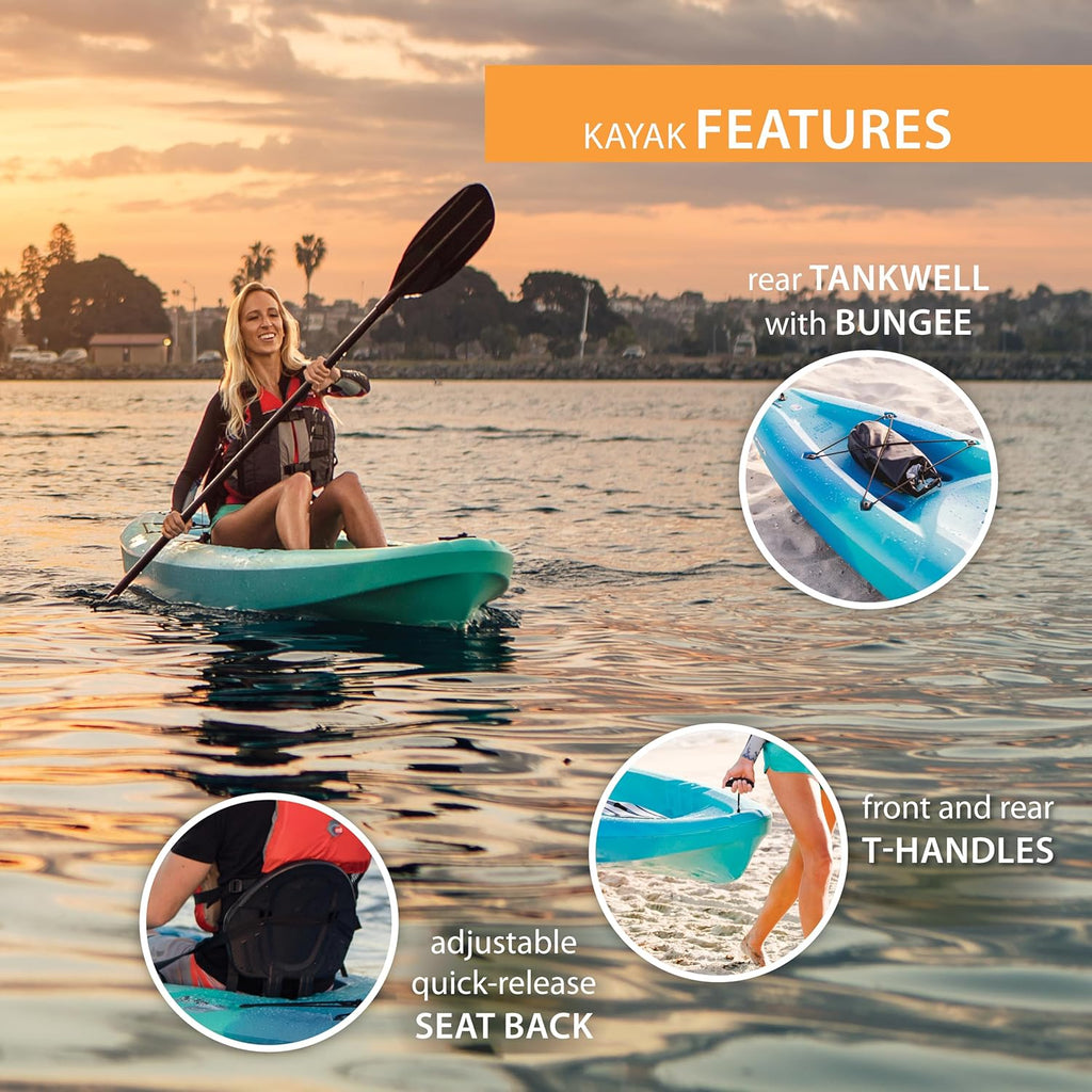 Lifetime Triton Sit-On-Top Kayak with Paddle, 10 ft M157