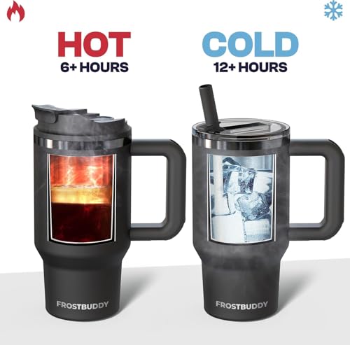 Frost Buddy Thicc Buddy 40 oz Stainless Steel Tumbler with Lid and Straw Q581