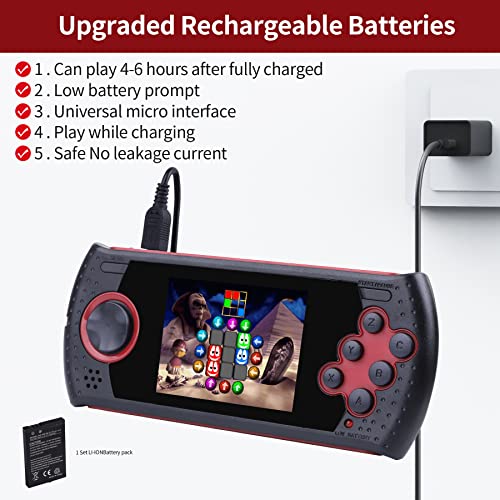 16 Bit Handheld Game Console for Kids with 230 HD Classic Retro Games K20118
