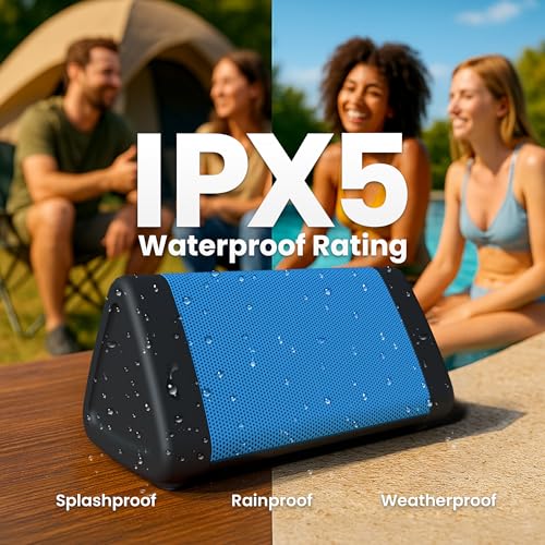 OontZ Angle 3 Portable Bluetooth 5.4 Speaker, IPX5 Water-Resistant, Black B762769