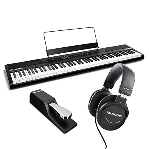 Alesis Recital 88 Key Digital Piano Keyboard with Semi Weighted Keys Q3138