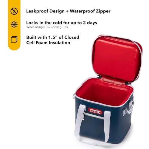 RTIC Soft Cooler 20 Can Insulated Portable Ice Chest Bag C528731