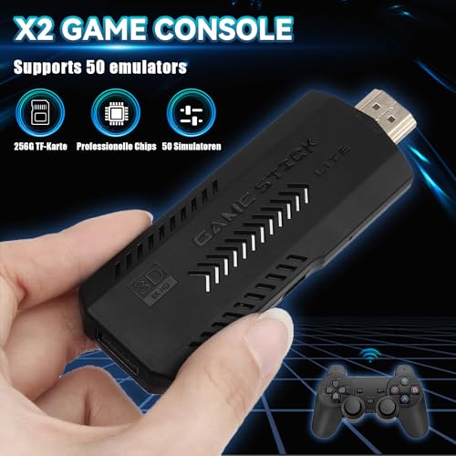 KINMRIS X2 Plus Retro Gaming Console 256G with Two Wireless Controllers A726232