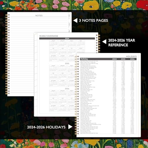 2024-2026 Monthly Planner 8.5" x 11" with Tabs and Back Pocket A102963