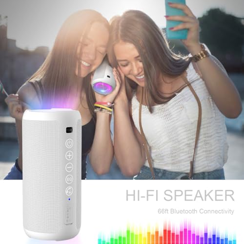 Ortizan Portable Bluetooth Speaker IPX7 Waterproof 24W Loud Sound, Black J77282