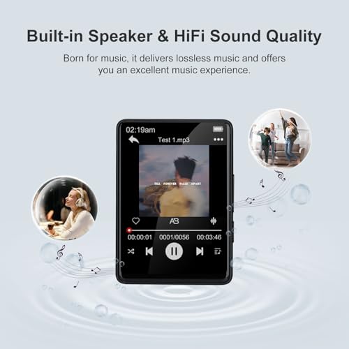 SKYBESS 2.4" Full Touch Screen MP3 Player with Bluetooth, 32GB C857