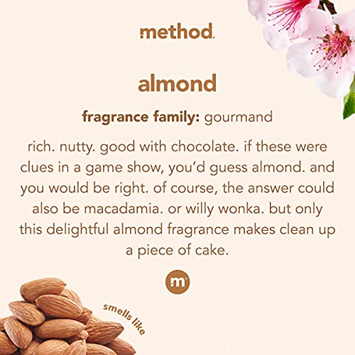 Method Hardwood Floor Cleaner, Almond Scent, 25 Fl Oz, 6 Pack F887