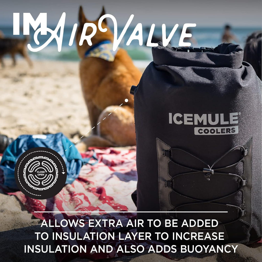 ICEMULE Pro Large Collapsible Backpack Cooler, 23 Liter, Waterproof, Olive H234