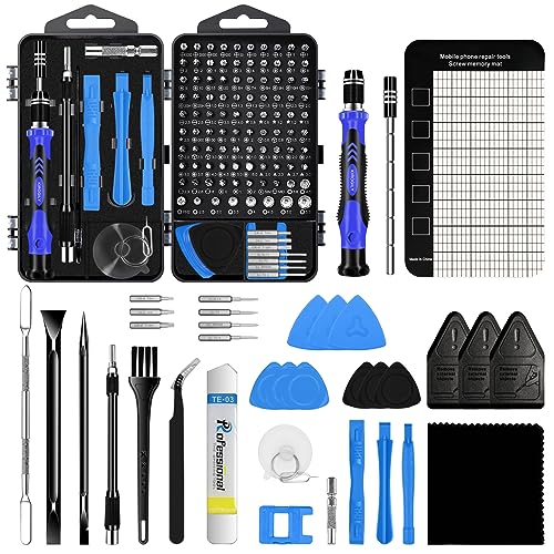 135 in 1 Precision Screwdriver Set, Computer Screwdriver Kit, Laptop Repair Tool Kit, Electronics Repair Tool Kit for PC MacBook Cell Phone iPhone Nintendo Switch PS4 Xbox Controller(Blue)